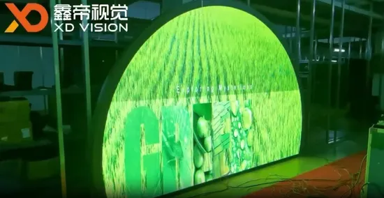 Il pannello del modulo display flessibile P1 P2 può piegare lo schermo LED rotondo rotondo a parete video circolare morbido