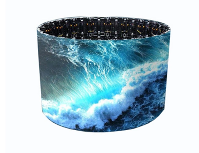 Indoor P4 Cylindrical Column Soft Module Curved Flexible LED Display Screen