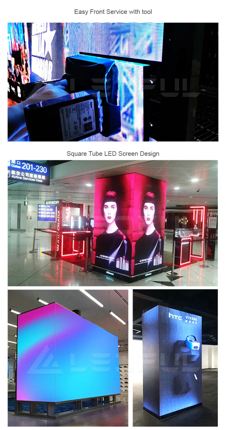 Good Quality Full Color SMD P4 P3 Indoor LED Screen Column Made in China